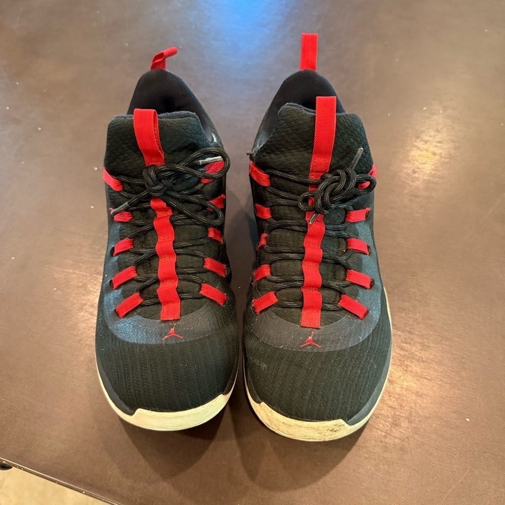 Men’s Jordan Athletic Shoes in Black and Red